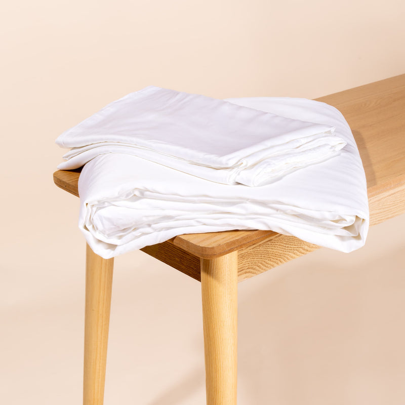 Novaline verzwaringsdeken hoes bamboe wit