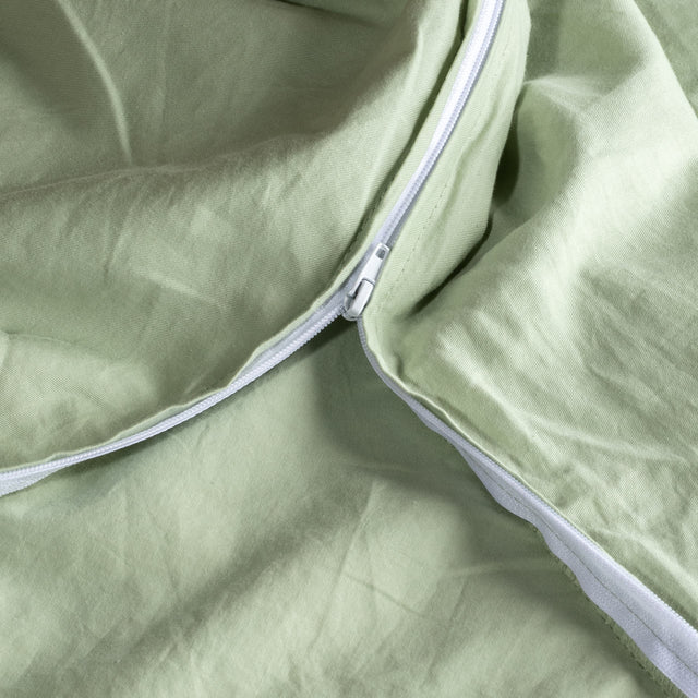Novaline verzwaringsdeken hoes katoen groen rits