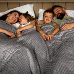 Weighted blanket cover - 100x150 cm - Gray - Minky