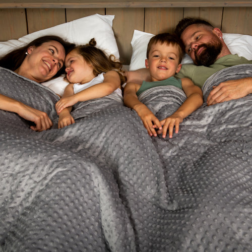 Weighted blanket cover - 100x150 cm - Gray - Minky