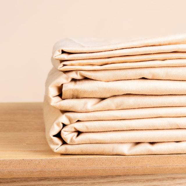 Gewichtsdecke 15 kg - 240x220 cm + Bezug Beige Baumwolle