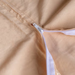 Gewichtsdecke 15 kg - 240x220 cm + Bezug Beige Baumwolle