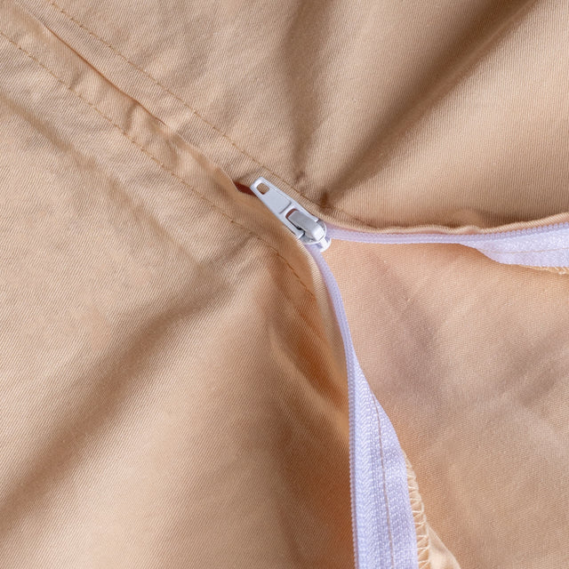 Gewichtsdecke 15 kg - 240x220 cm + Bezug Beige Baumwolle