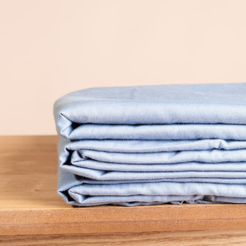 Verzwaringsdeken hoes - 150x200 cm - Blauw - Katoen