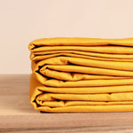 Gewichtsdecke 15 kg - 240x220 cm + Bezug Ocker Baumwolle