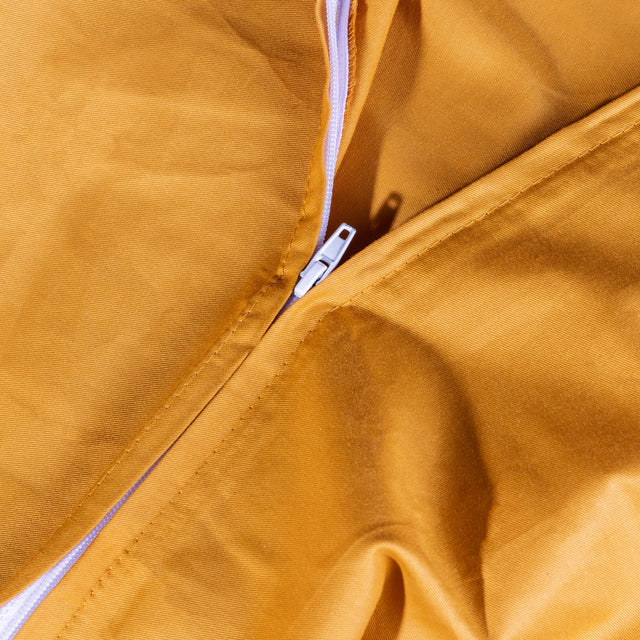 Gewichtsdecke 15 kg - 240x220 cm + Bezug Ocker Baumwolle