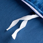 Gewichtsdecke 15 kg - 240x220 cm + Bezug Dunkelblau Minky